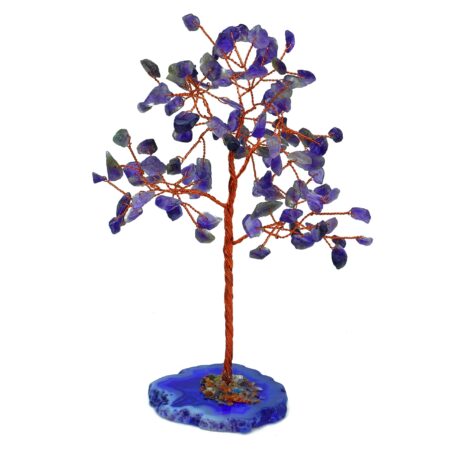 Amethyst With Agate Plate Large Tree