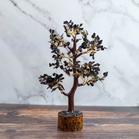 Large Black Agate Crystal Tree