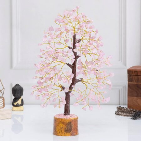 Large Rose-quartz Crystal Tree