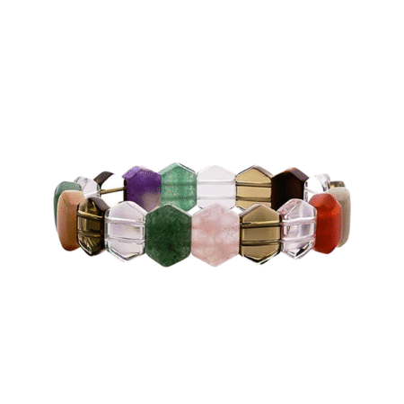MULTI STONE PYRAMID BRACELET