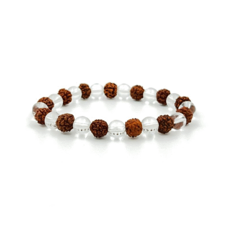 RUDRAKSHA CRYSTAL BRACELET