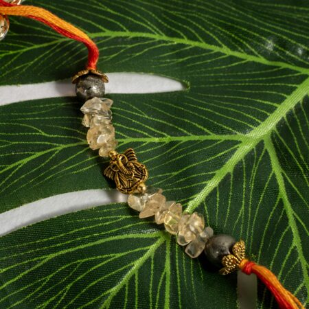 SUCCESS RAKHI - Citrine Chips, Pyrite.