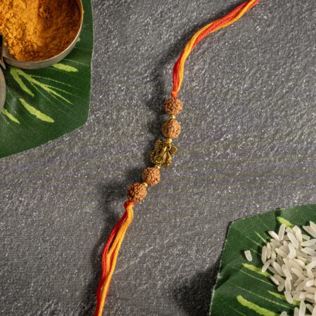 RUDRAKSHA RAKHI - Blessing Ganesh Rudraksha.